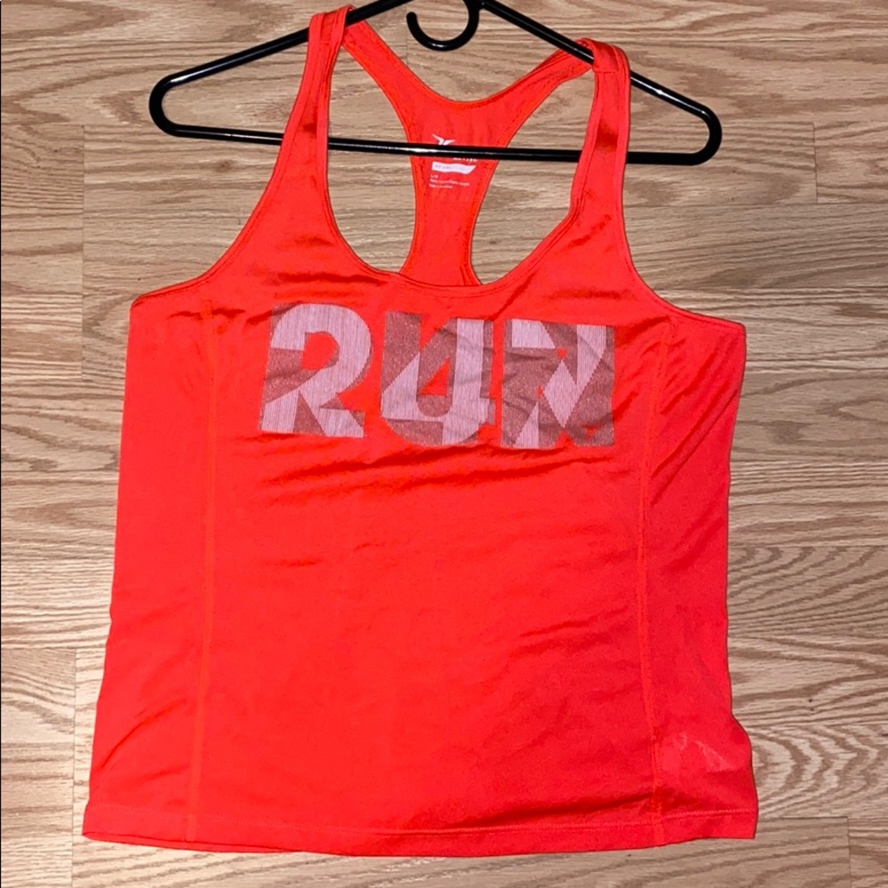 Neon racerback exercise tank